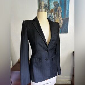 D&G Black Pinstripe Blazer